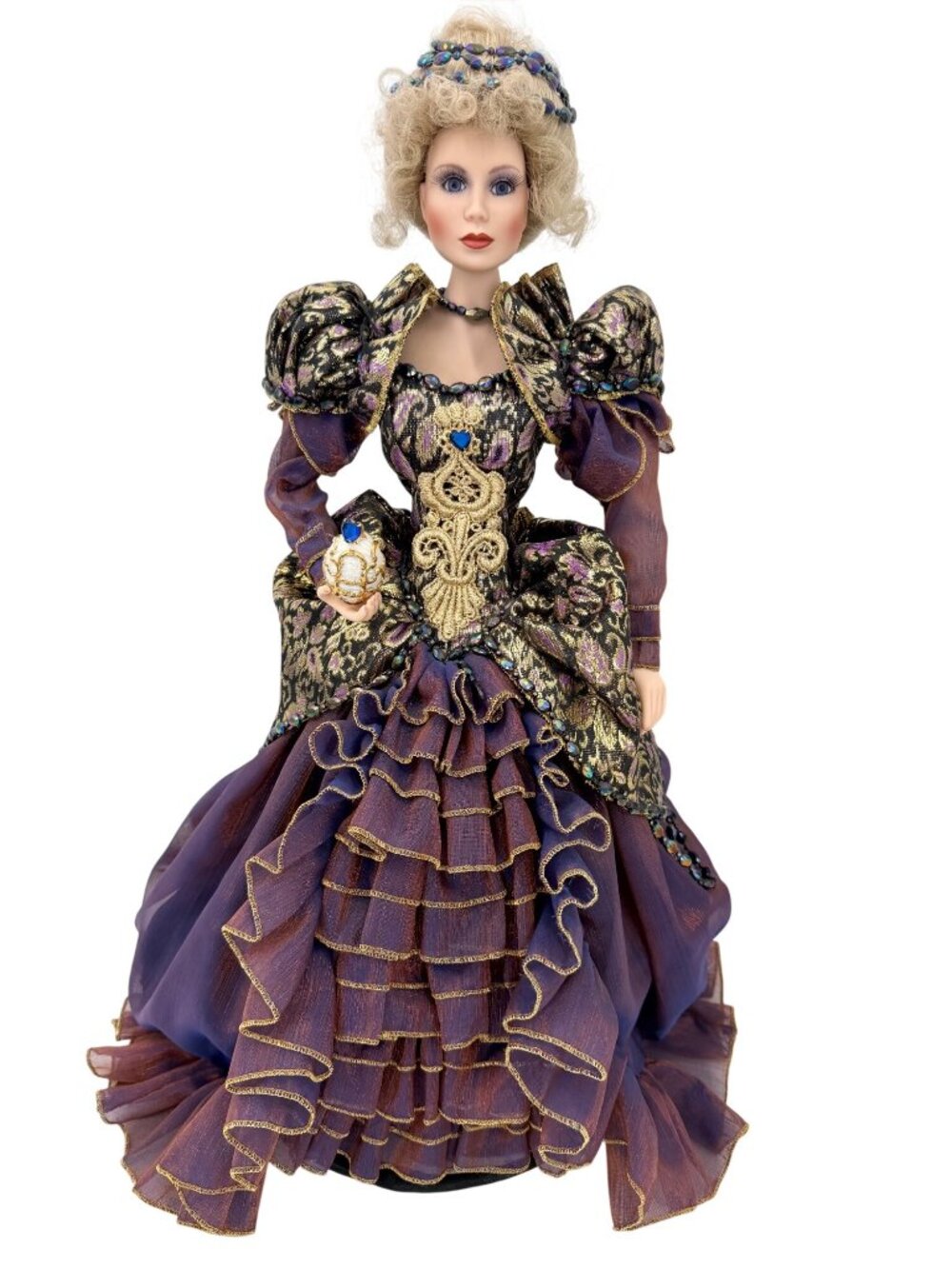 Franklin Mint Princess Alexandra House Of Faberge Victorian Porcelain Doll Stand